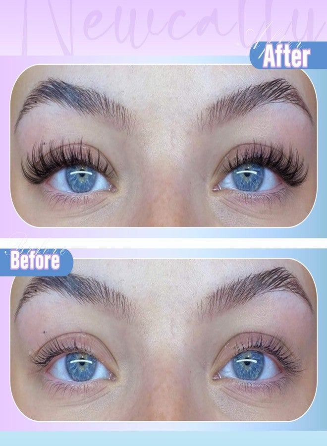 Newcally Cluster Lashes Wispy Natural Eyelash Clusters DIY Lash Extension C-curly Cluster Eyelash Extension 10-16MM Individual Lashes Thin Lash Band by Newcally - Image 4